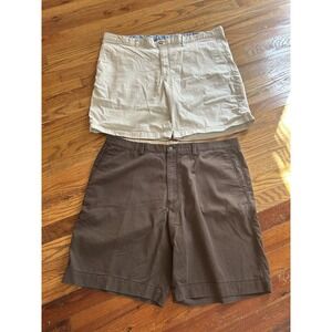Tommy Bahama Mens Shorts Brown And Khaki Size 40 Golf Athleisure Sports Beach
